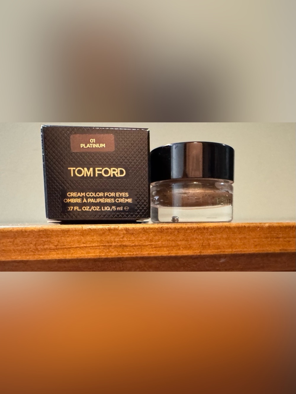 New Tom Ford Cream Color for Eyes 01 Platinum